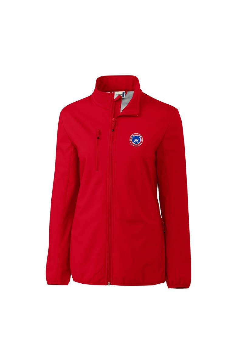 Cutter & Buck Women's Cutter & Buck  Red South Bend Cubs Clique Trail Stretch Softshell Full-Zip Jacket, Alternate, color, 