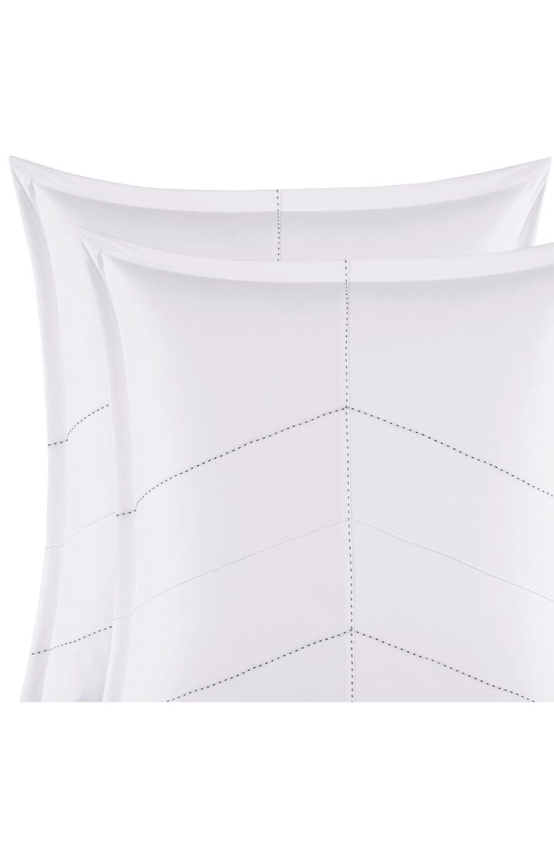 CITY SCENE Courtney Set of 2 Microfiber Euro Shams, Alternate, color, White