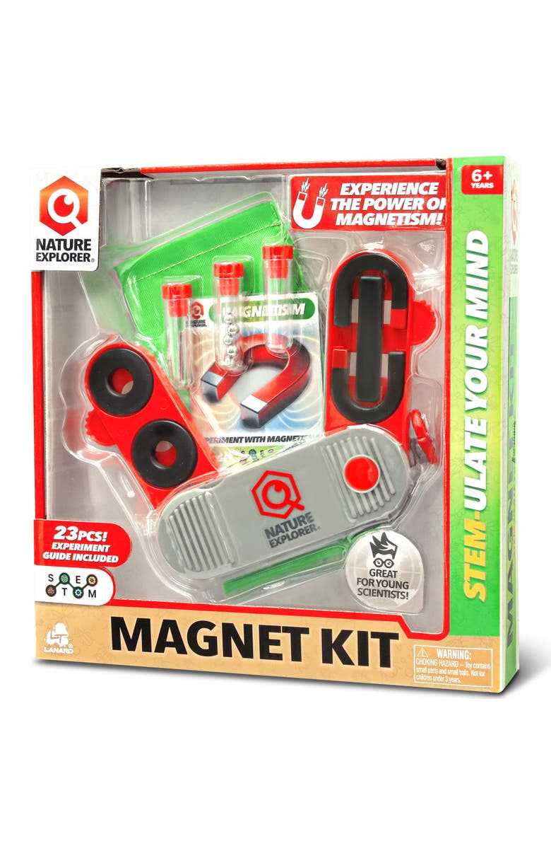 Lanard Nature Explorer Magnet Kit Learn The Power Of Magnets, 6+, Main, color,