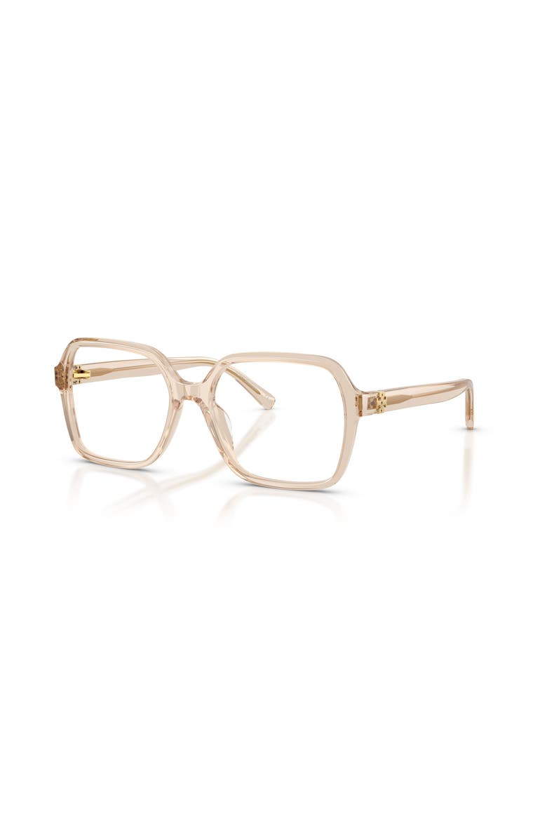 55mm Square optical glasses, Main, color, Beige