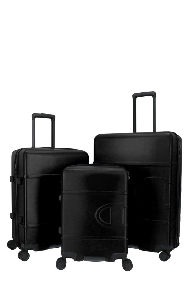 Arean 3-Piece Hardside Luggage Set, Main, color, TRUE BLACK