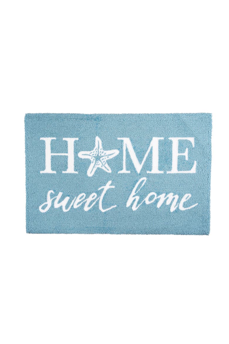 1'10" x 2'10" Home Sweet Home Rug, Main, color, Blue