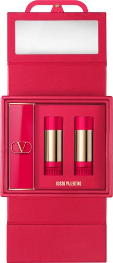 Valentino Rosso Valentino 3-Piece Refillable Lipstick Set | Nordstrom