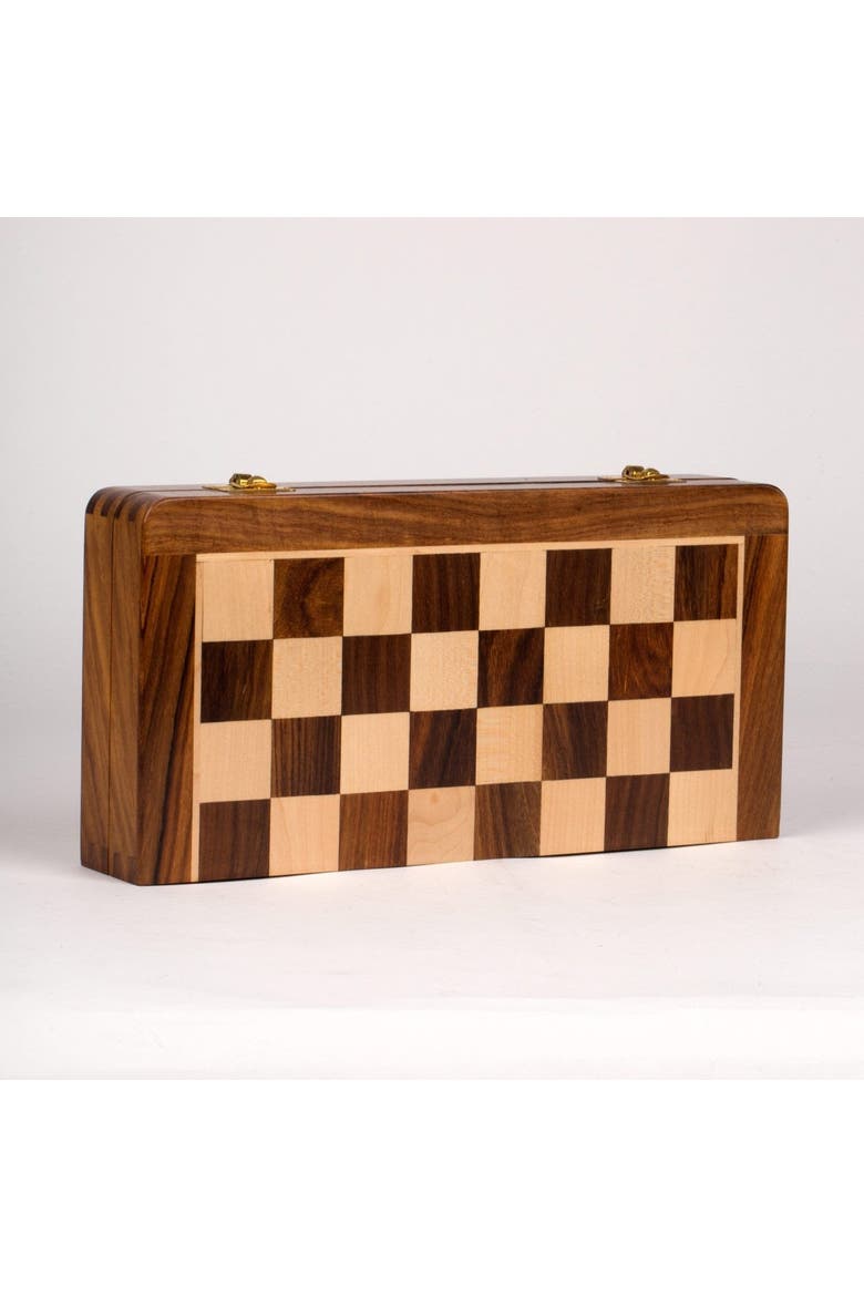 Store Away Chess Set, Main, color, Brown