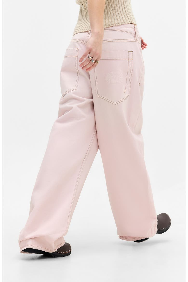 Jaya Baggy Wide Leg Jeans, Alternate, color, PINK