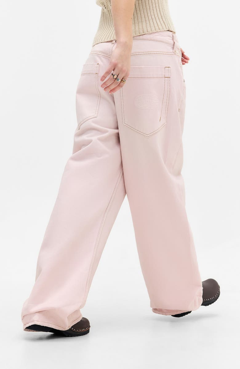 BDG Urban Outfitters Jaya Baggy Wide Leg Jeans, Alternate, color, Pink