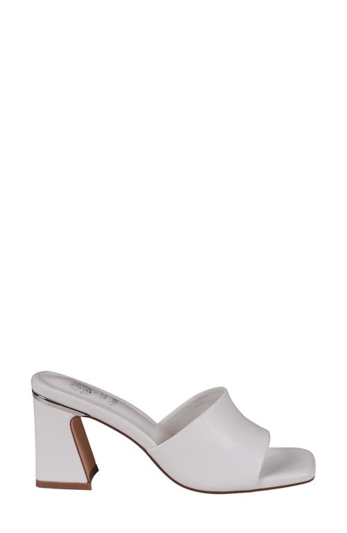 Gc Shoes Women's Soho Square Toe Block Heel Dress Sandals In White