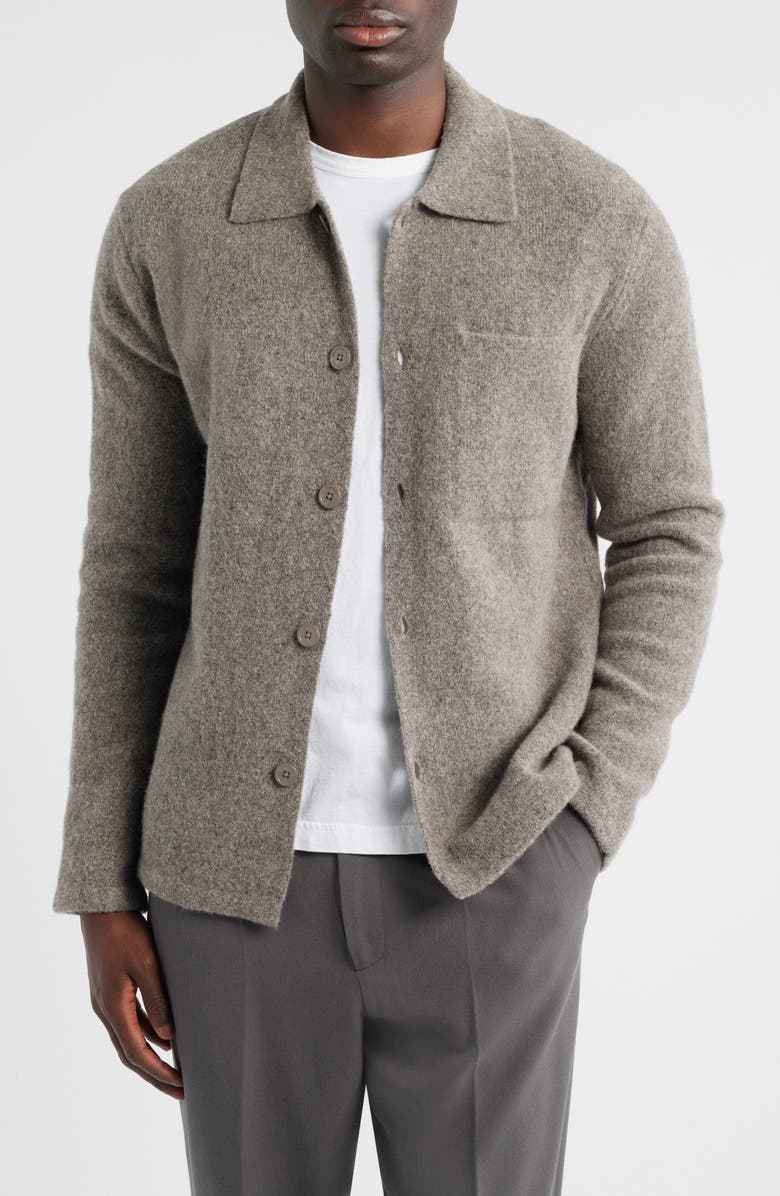 NN07 Jonas 6683 Recycled Wool Blend Cardigan, Main, color, Mable Husk