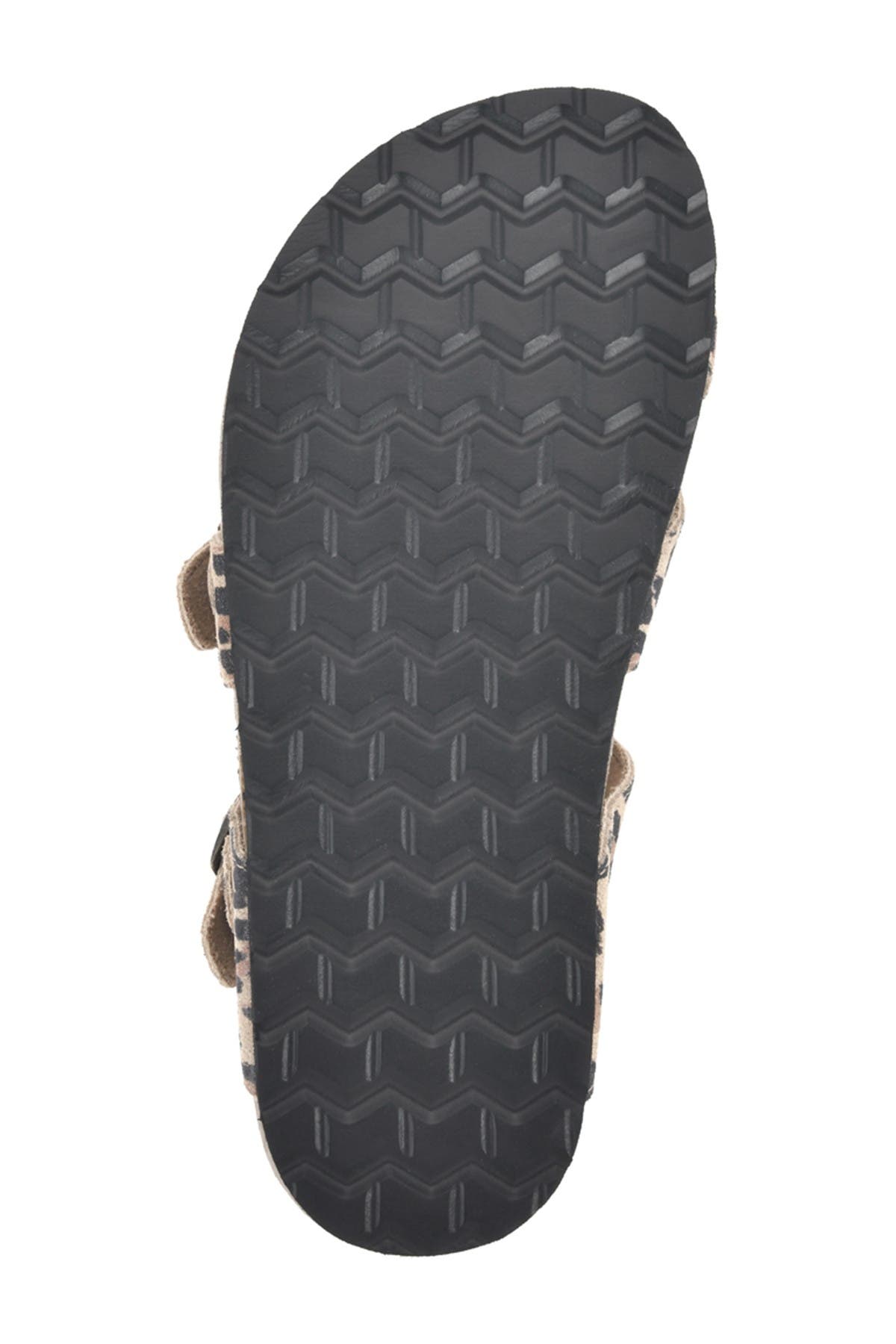 White Mountain Footwear Gracie Double Buckle Sandal, Alternate, color, Natural/E-Print/Leather