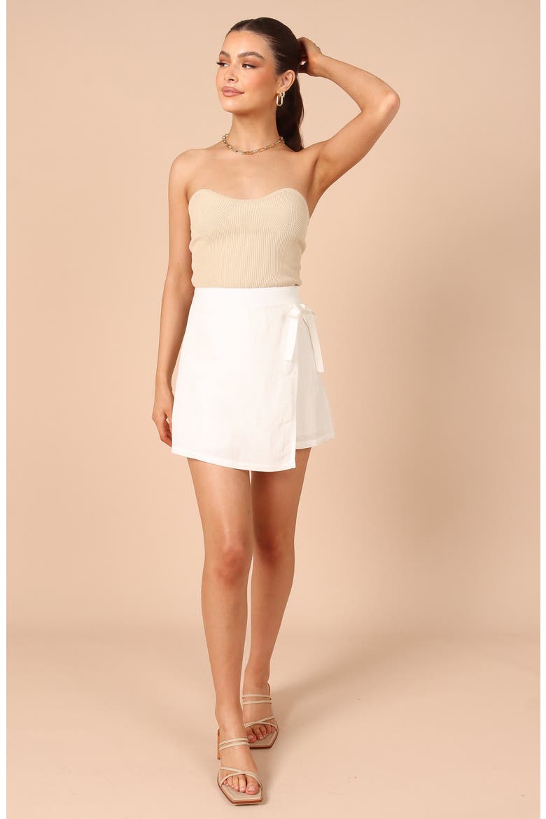 Roxy Faux Wrap Skort, Alternate, color, IVORY