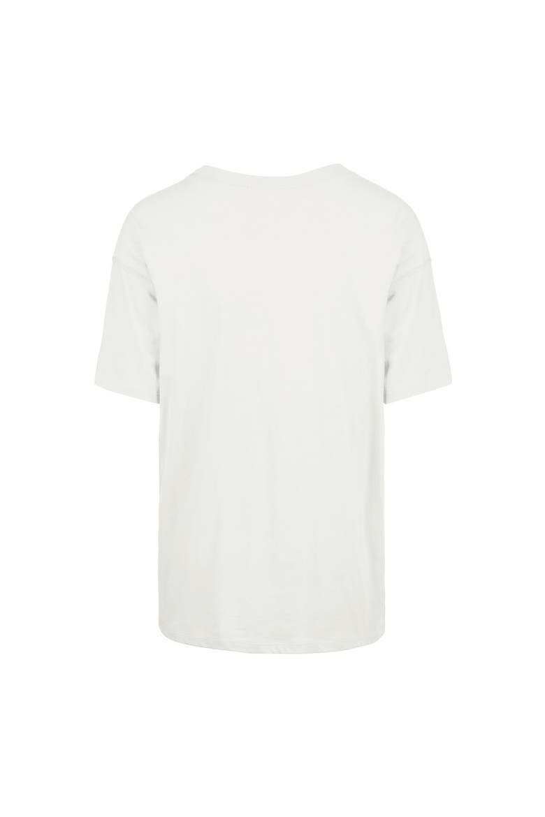 Women's '47  White Dallas Mavericks City Edition Down Court Sadie T-Shirt, Alternate, color, White