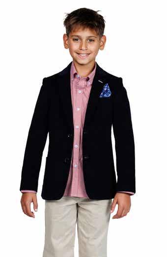 TailorByrd Kids' Solid Fine Wale Corduroy Sport Coat