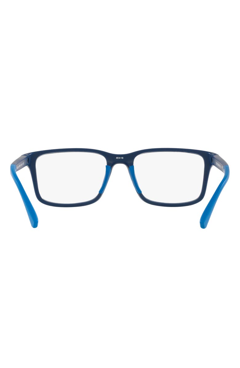 Emporio Armani Kids' 48mm Pillow Optical Glasses, Alternate, color, Matte Blue / Demo Lens