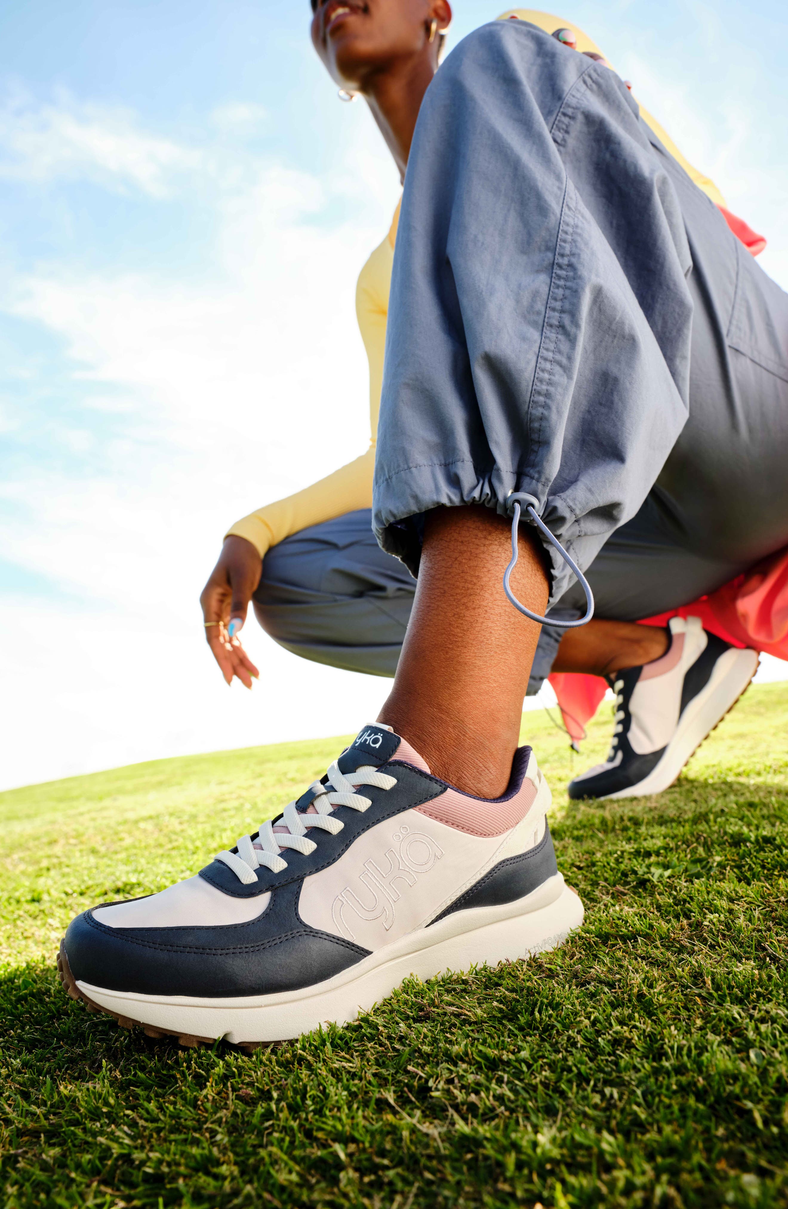 Jog On Sneaker, Alternate, color, LILAC NAVY