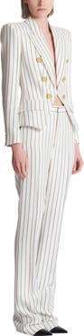 Balmain 6-button pinstripe jacket
