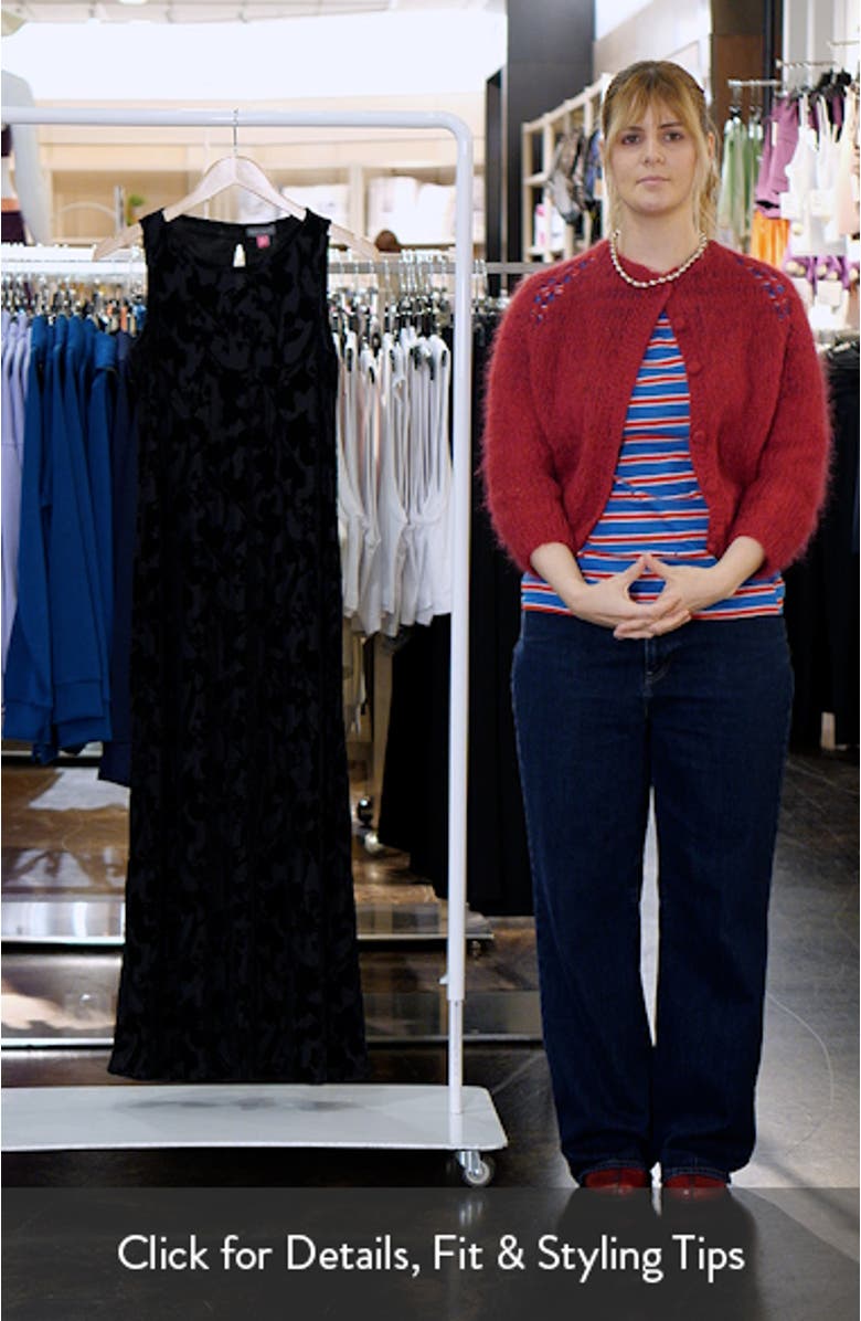 Velvet Flocked Mesh Dress, sales video thumbnail