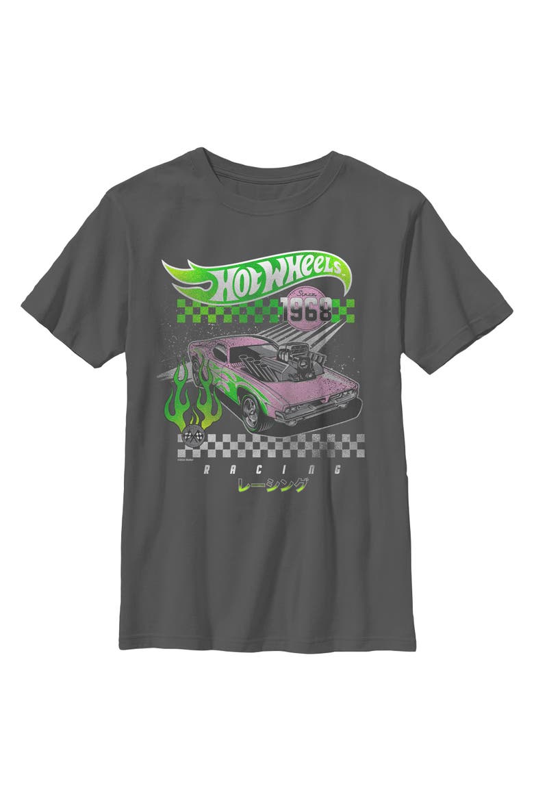 Boys Hot Wheels Rodger Dodger Since 1968 T Shirt, Main, color, Charcoal