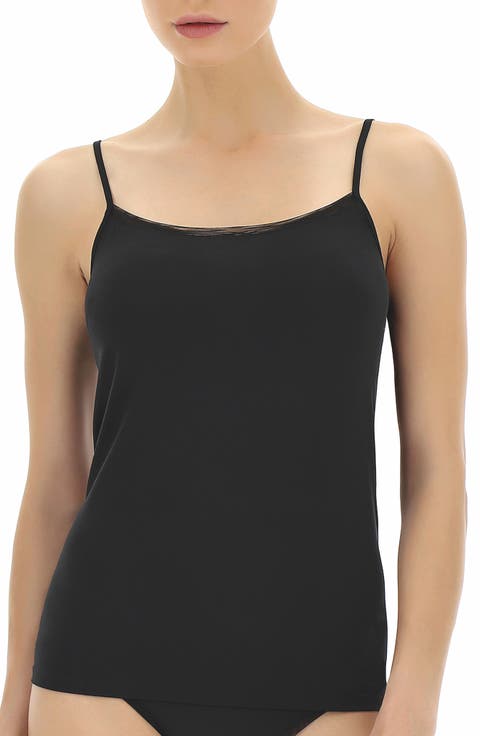 Perfect Line Tulle Trim Stretch Modal Camisole