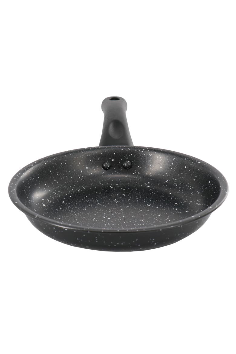 Delhi 8 Inch Round Nonstick Carbon Steel Frying Pan, Alternate, color, White