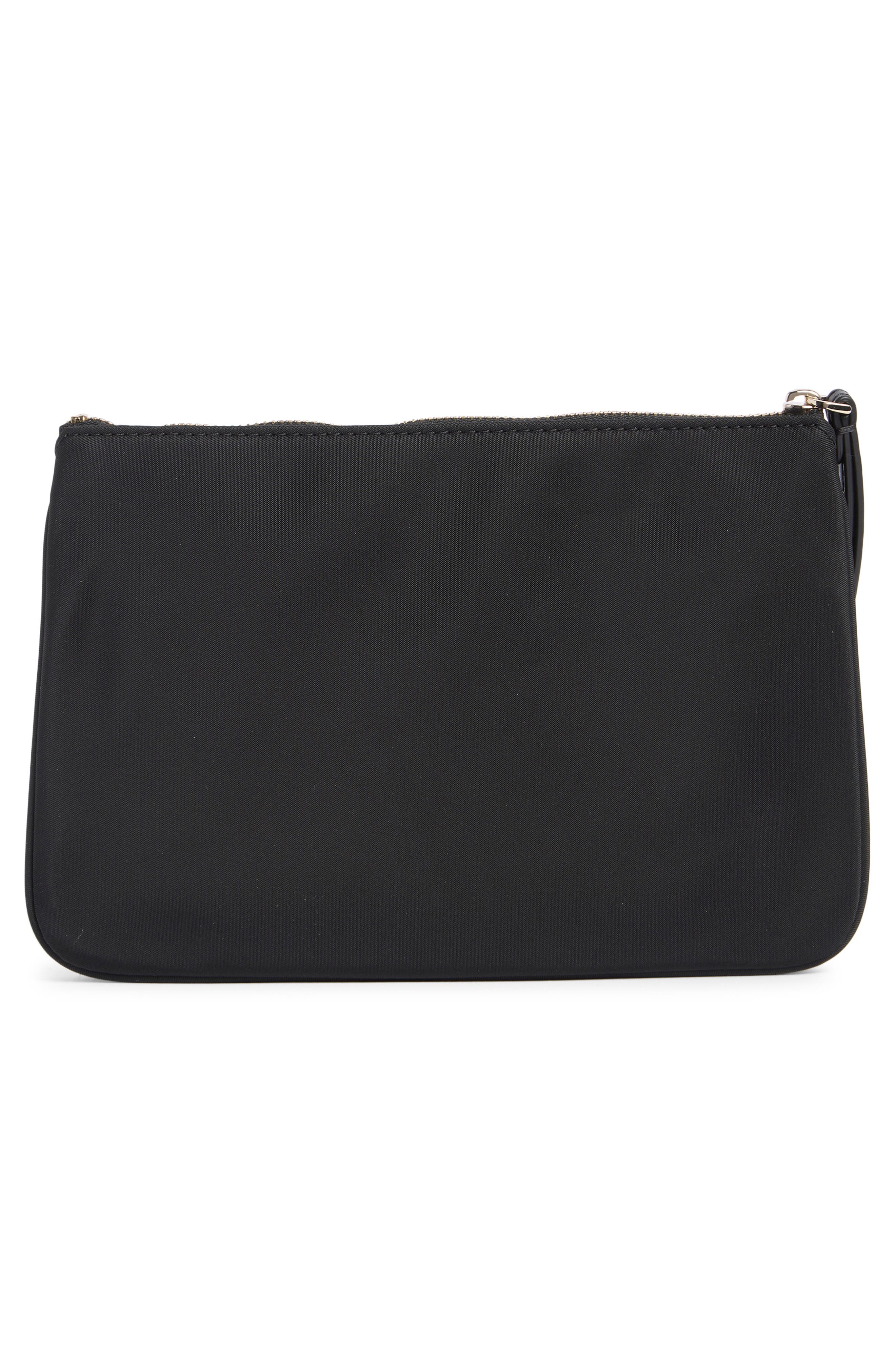 chelsea medium wristlet pouch, Alternate, color, BLACK