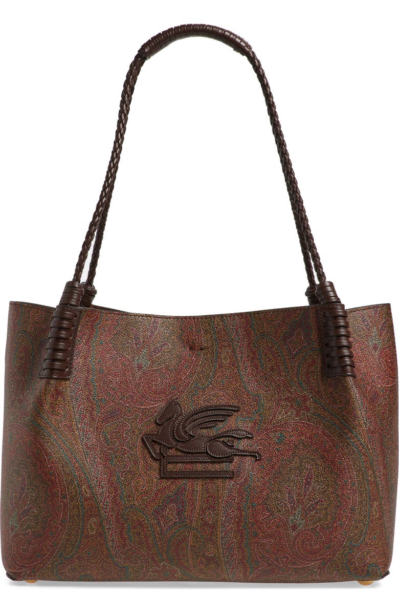 Etro Small Libra Pegaso Tote, Main, color,