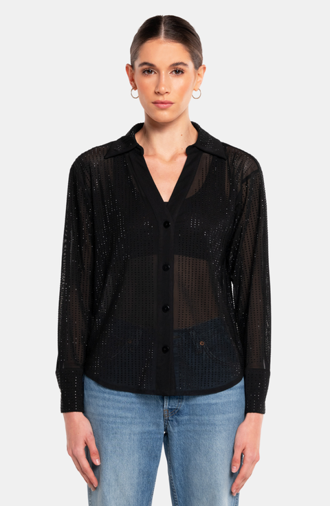 OPAL Rhinestone Shirt
