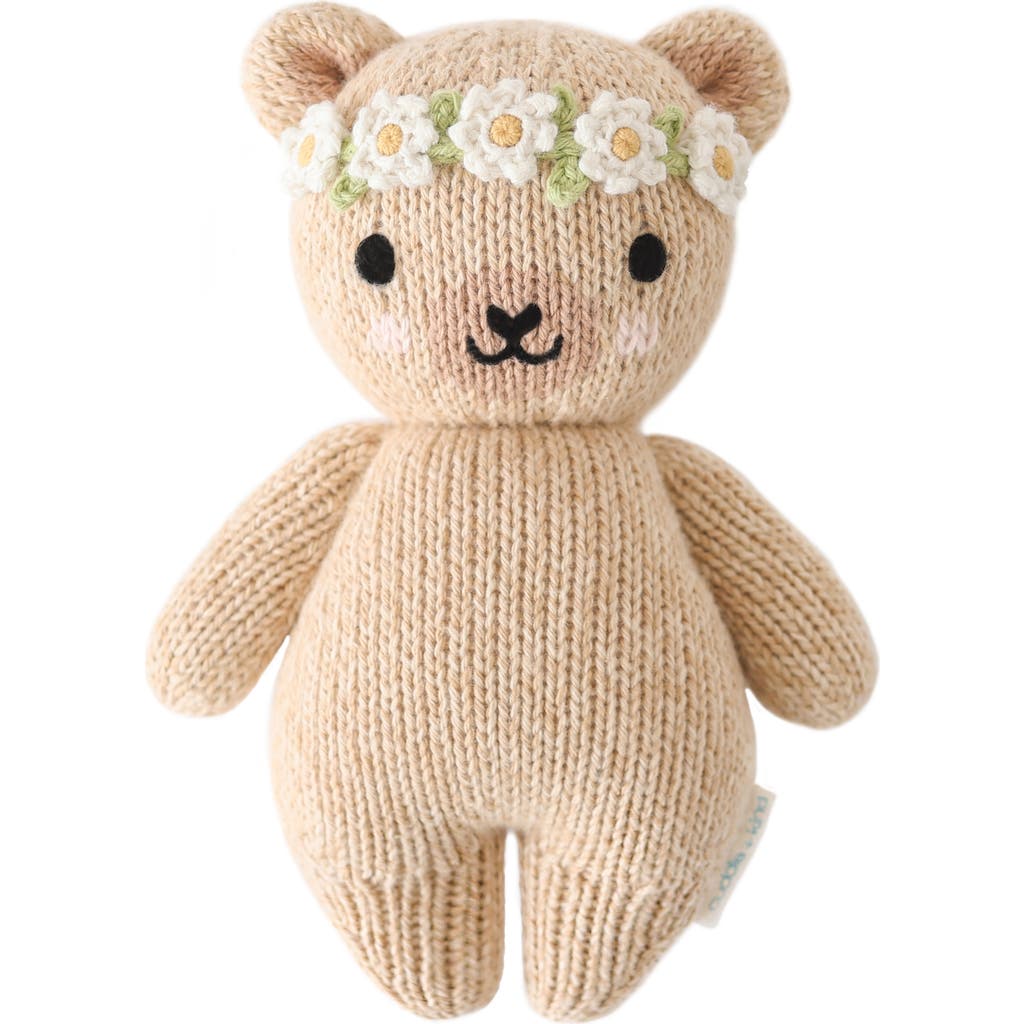 cuddle+kind Baby Honey Bear with Flower Crown Stuffed Animal in Brown  product