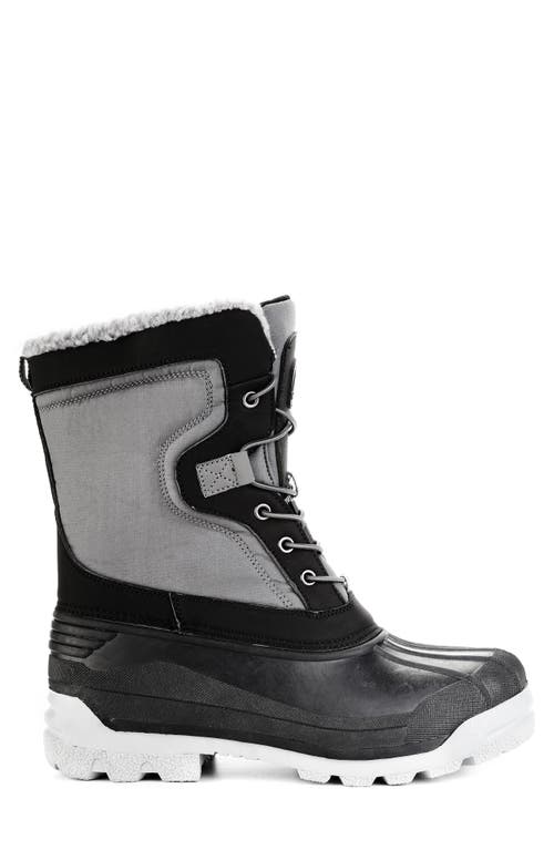 Polar Range Arctic Waterproof Faux-fur Lined Duck Toe Snow Boot In Grey