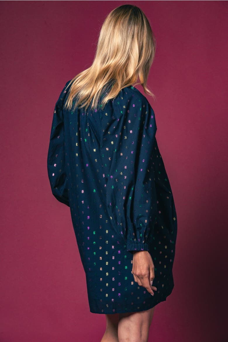 The Minka Dress, Alternate, color, Navy Lurex