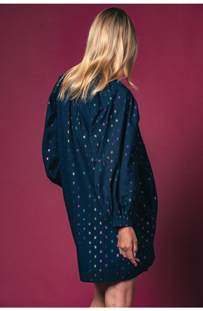 The Shirt by Rochelle Behrens The Minka Dress, Alternate, color, Navy Lurex
