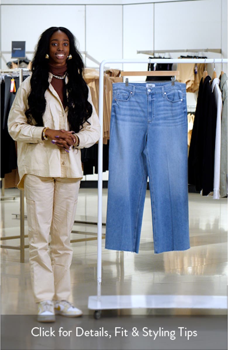 Anessa Raw Hem High Waist Wide Leg Jeans, sales video thumbnail