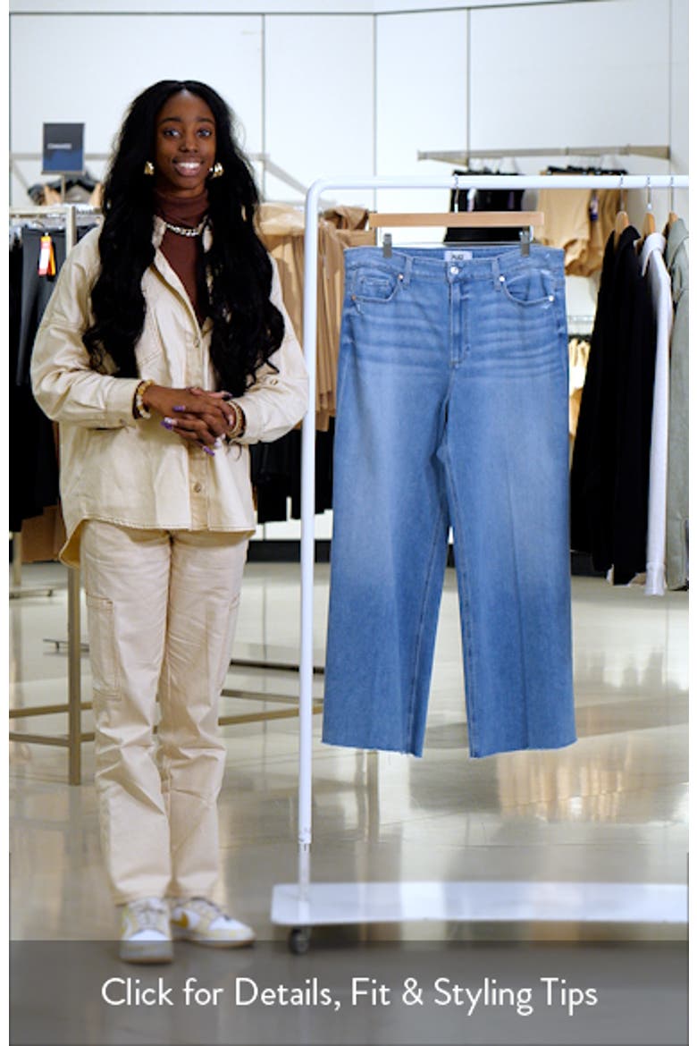 Anessa Raw Hem High Waist Wide Leg Jeans video