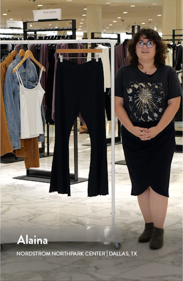 High Waist Rib Jersey Pants, sales video thumbnail