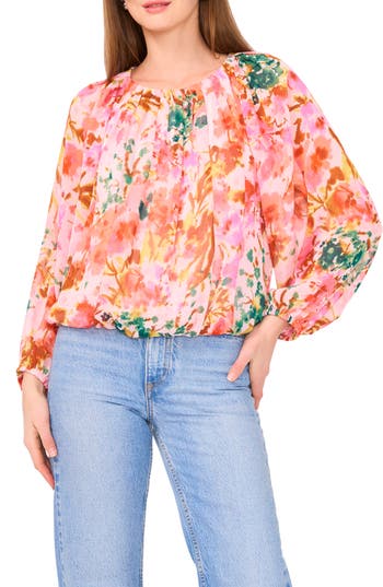 Vince Camuto Balloon Sleeve Top