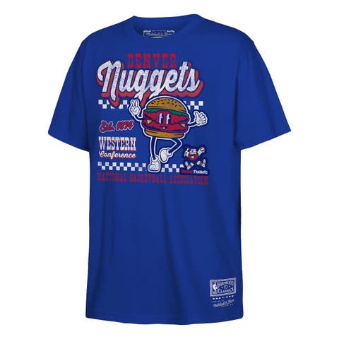 Youth Mitchell & Ness  Royal Denver Nuggets Concession Food Character T-Shirt