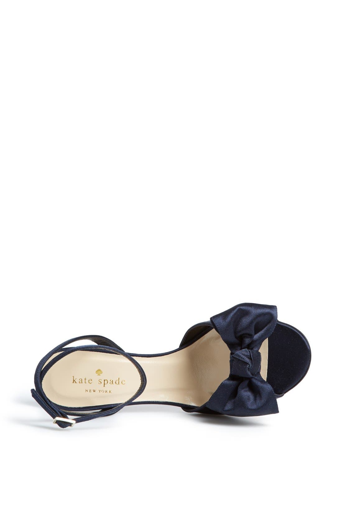 'ilexa' satin sandal, Alternate, color, NAVY SATIN