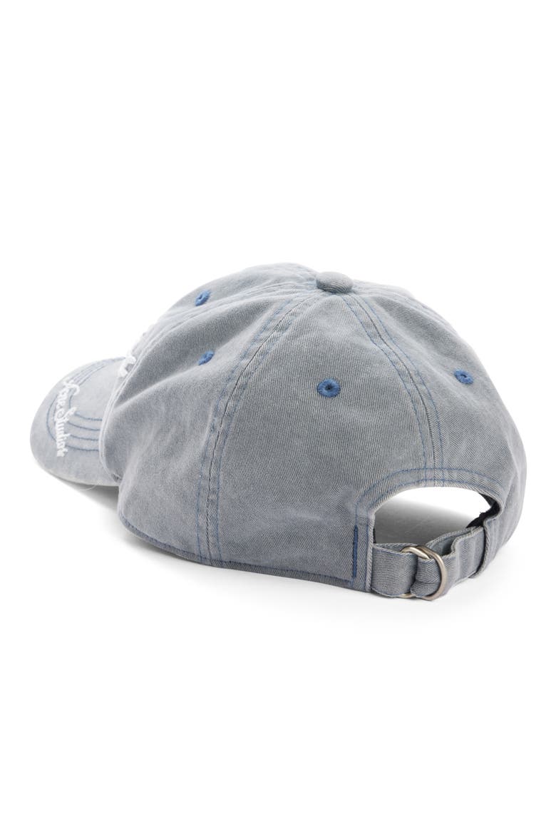 Tourist Logo Embroidered Cotton Twill Baseball Cap, Alternate, color, BLACK