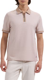 Bugatchi Quarter Zip Polo