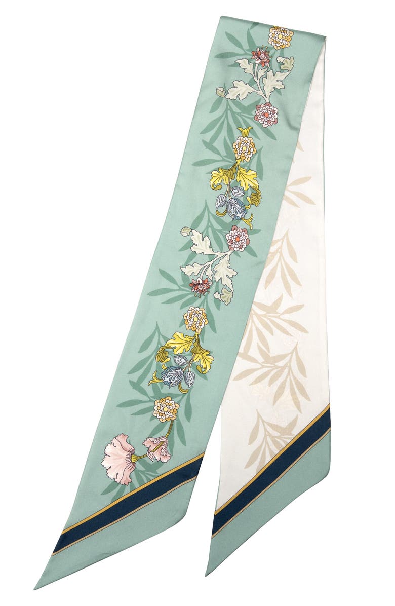 Elizabetta Sabrina - Skinny Silk Scarf, Alternate, color, Pale Aqua
