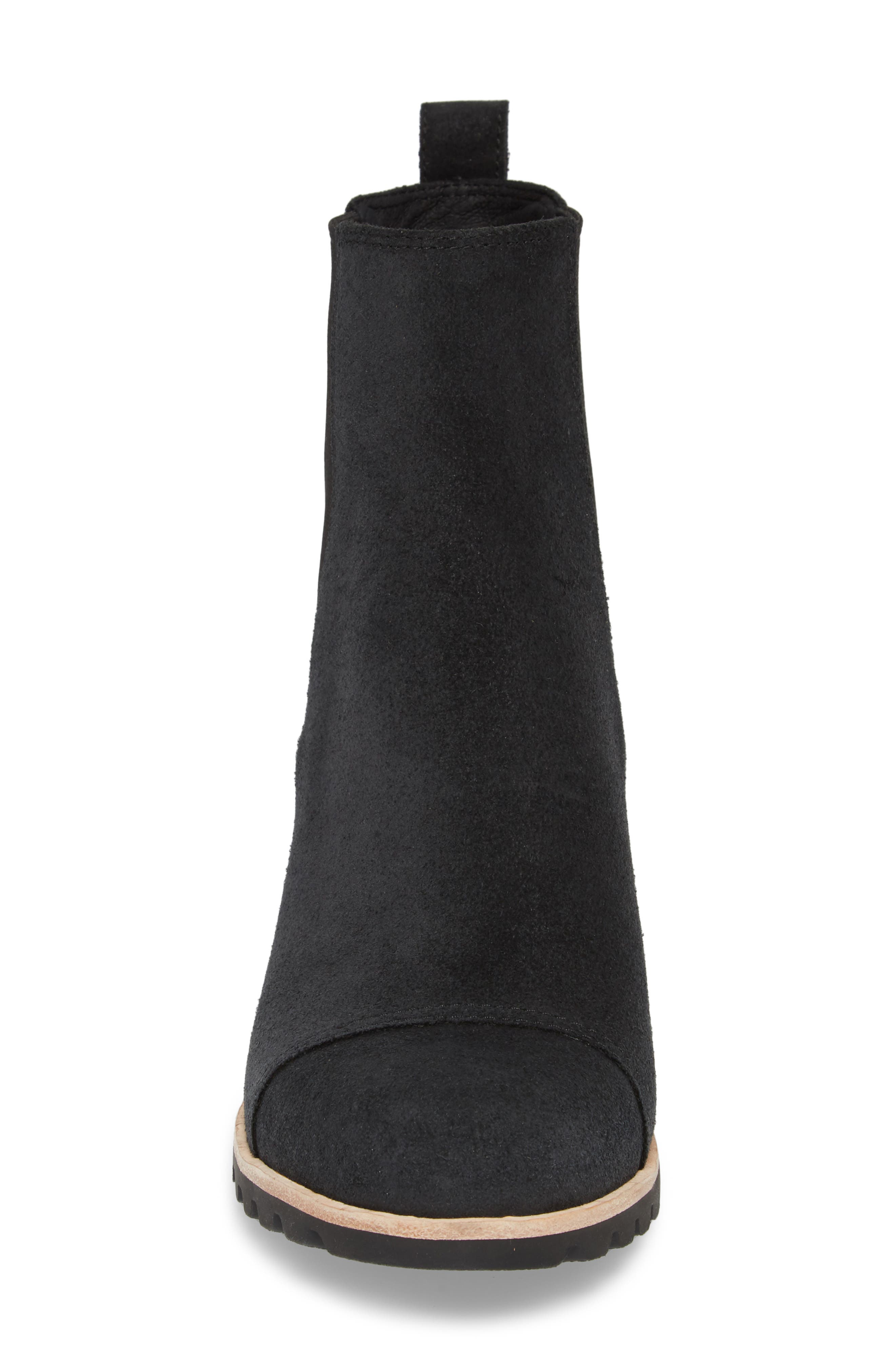 Pax Waterproof Wedge Boot, Alternate, color, BLACK LEATHER