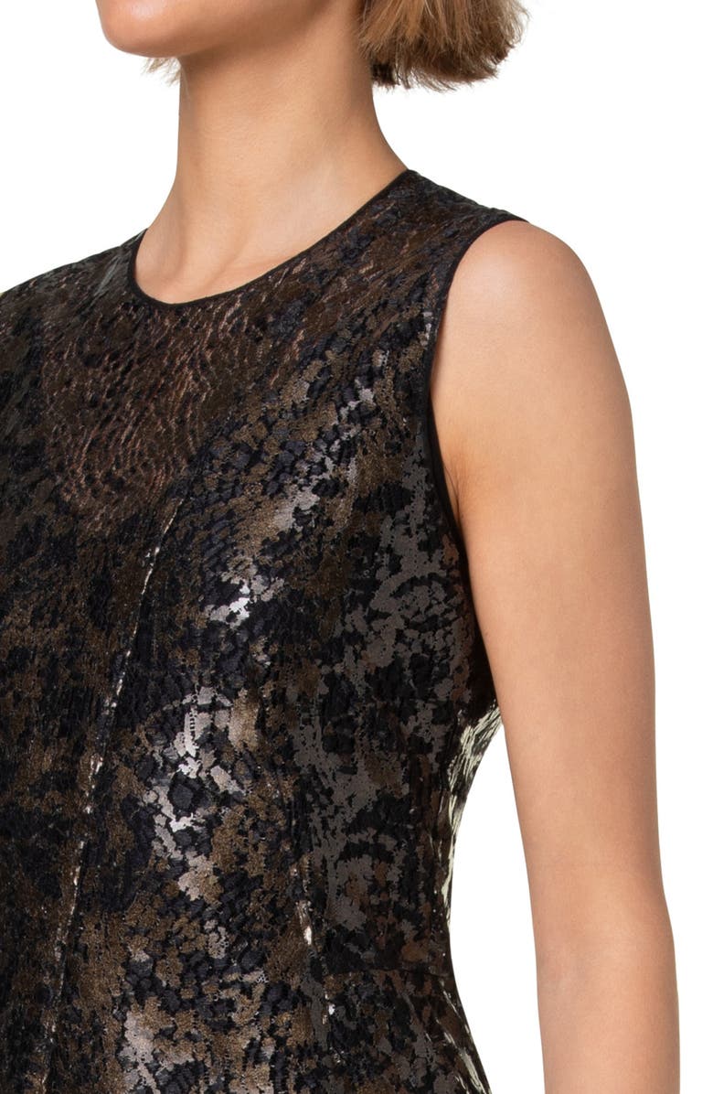 Akris Sequin Midi Cocktail Dress, Alternate, color, 