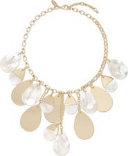 Ramy Brook Karina Mother of Pearl Charm Necklace