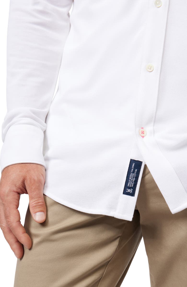 Psycho Bunny Astor Piqué Button-Down Shirt, Alternate, color,
