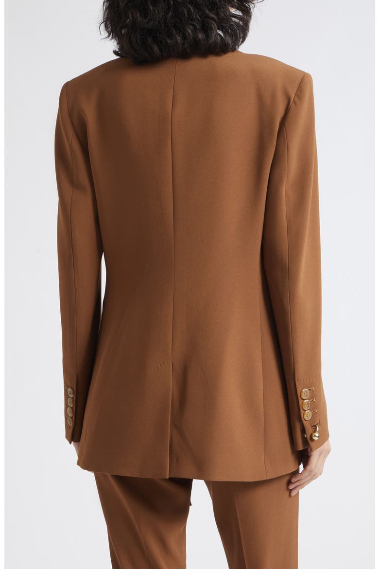 Peak Lapel Structured Blazer, Alternate, color, CAMEL
