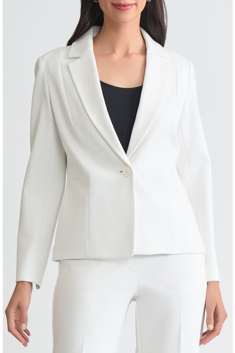 Waist Seam Blazer, Main, color, VANILLA ICE