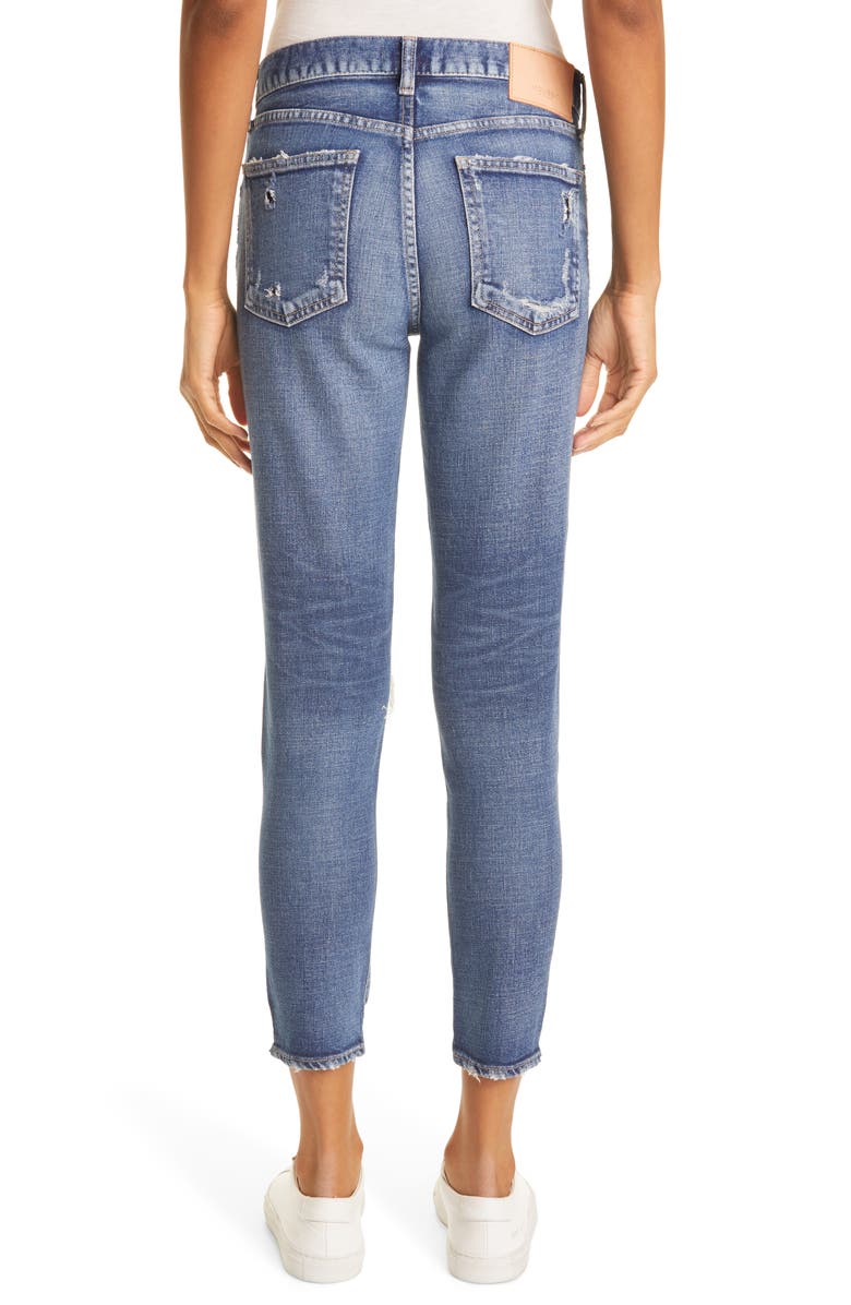 MOUSSY Lenwood Ripped Ankle Skinny Jeans, Alternate, color,