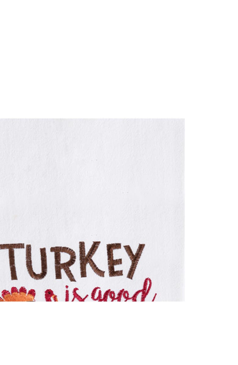 C&F Home Turkey And Pie Flour Sack Kitchen Dishtowel, Alternate, color, White