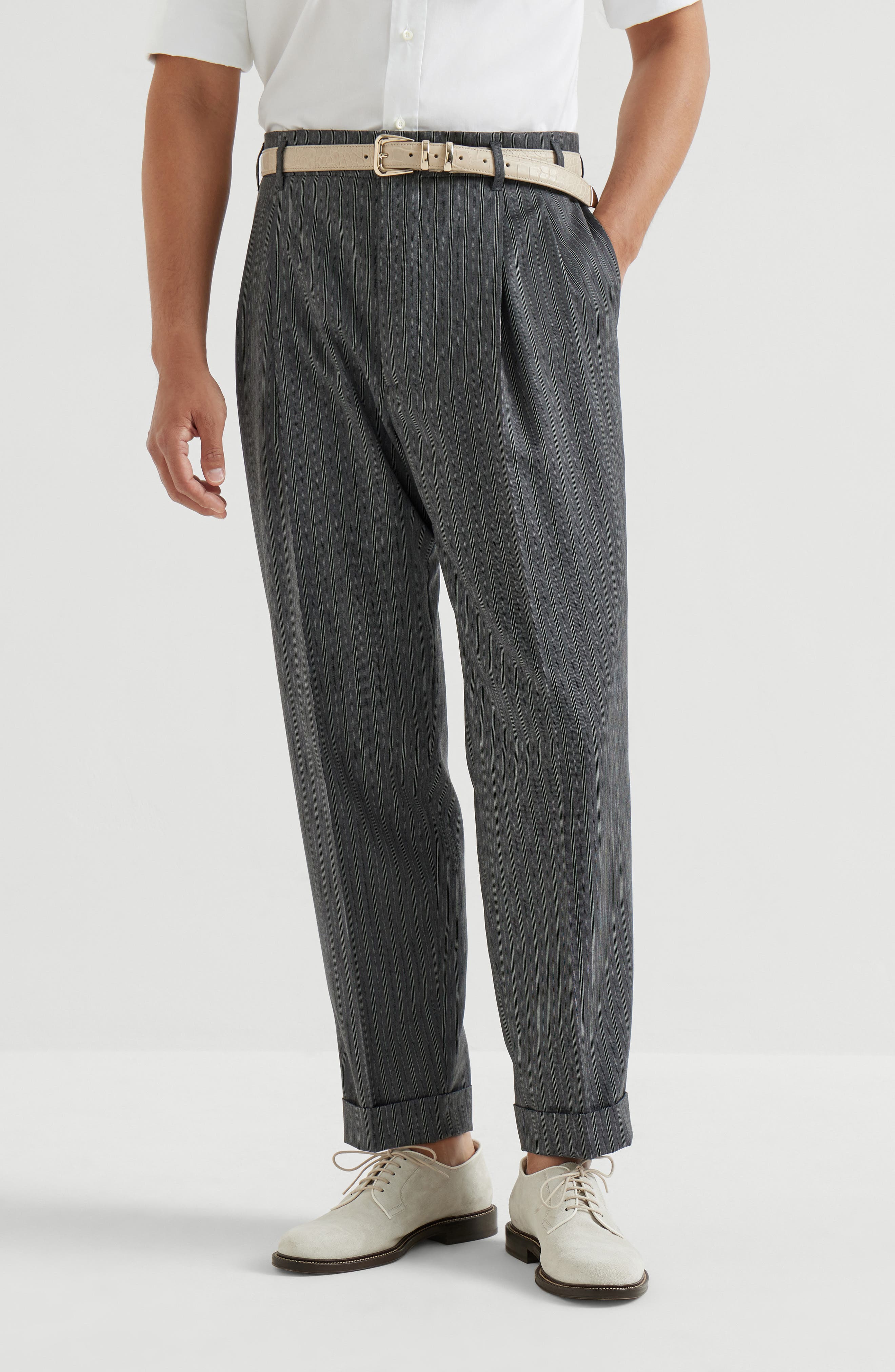 Virgin wool trousers