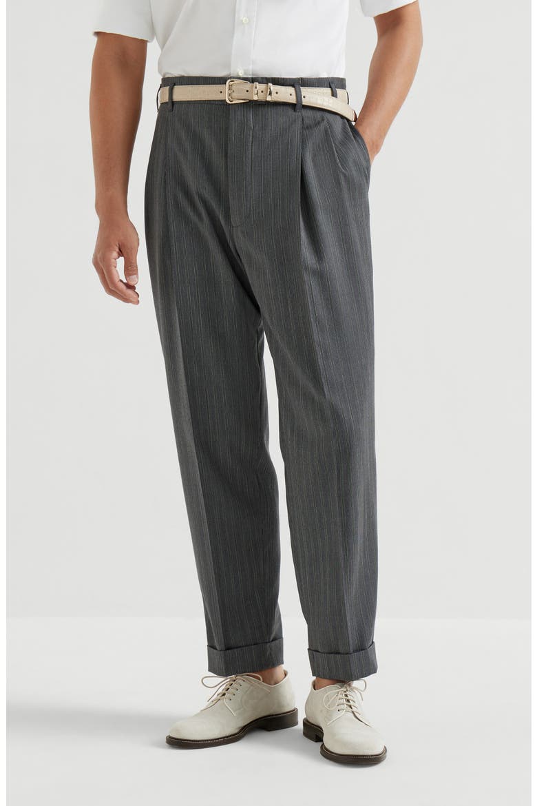 Virgin wool trousers, Main, color, Dark Grey