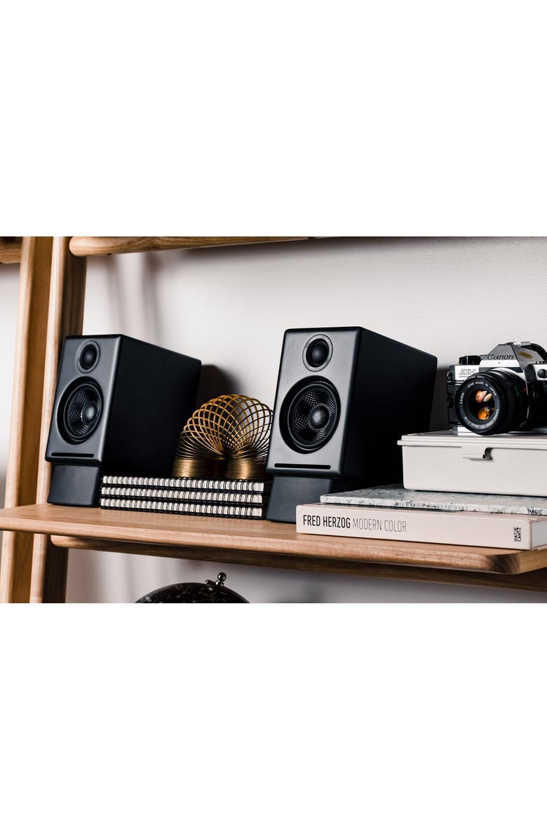 Audioengine A2+ Next Gen Home Music System w/ Bluetooth aptX-HD, Alternate, color, Black